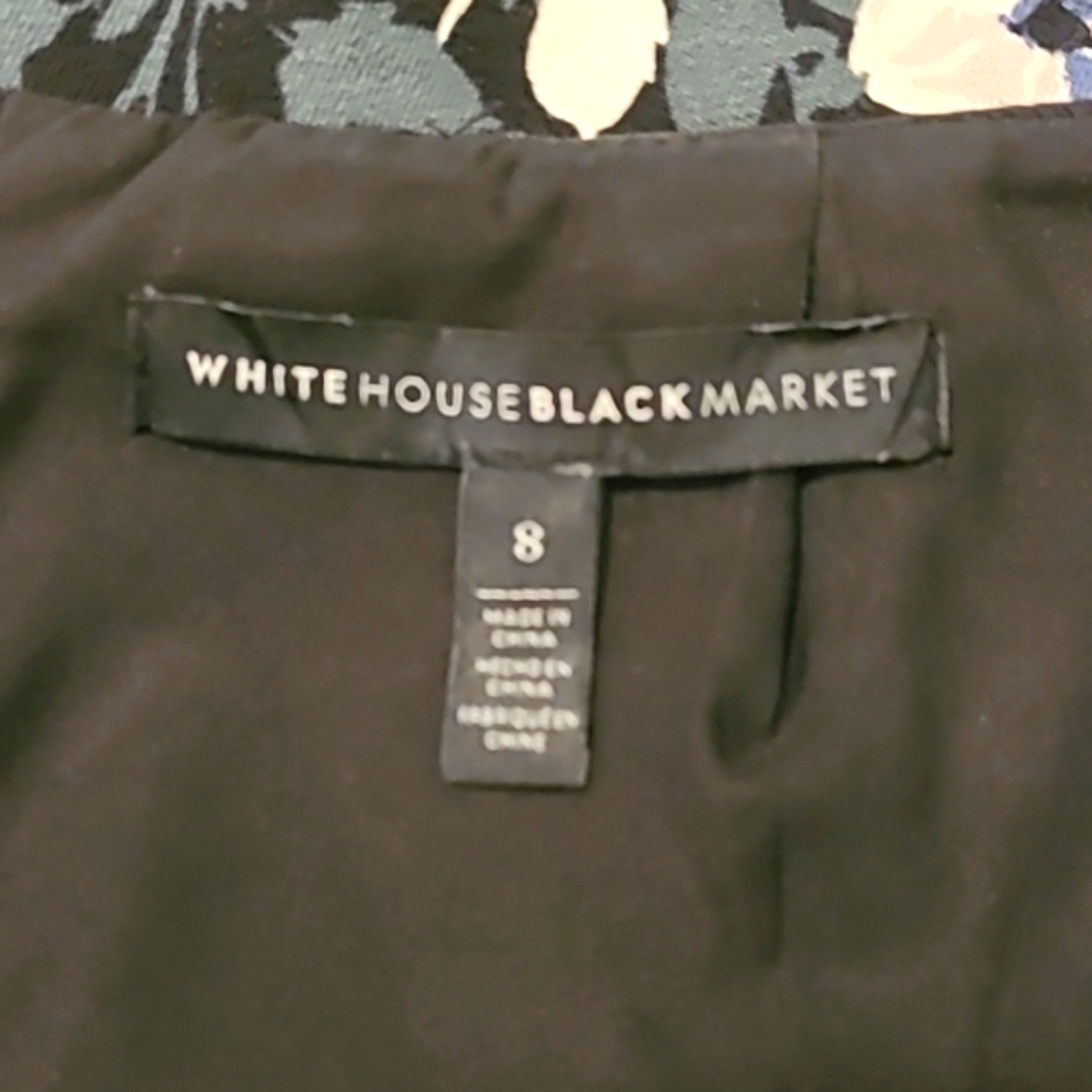 White House Black Market Floral Skirt in size 8 - Picture 5 of 6